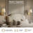 Bell + Howell Rechargeable Wall Light Sconce 2 Pack with Scalloped Fabric Shade and Dimmable - Gold-128604248