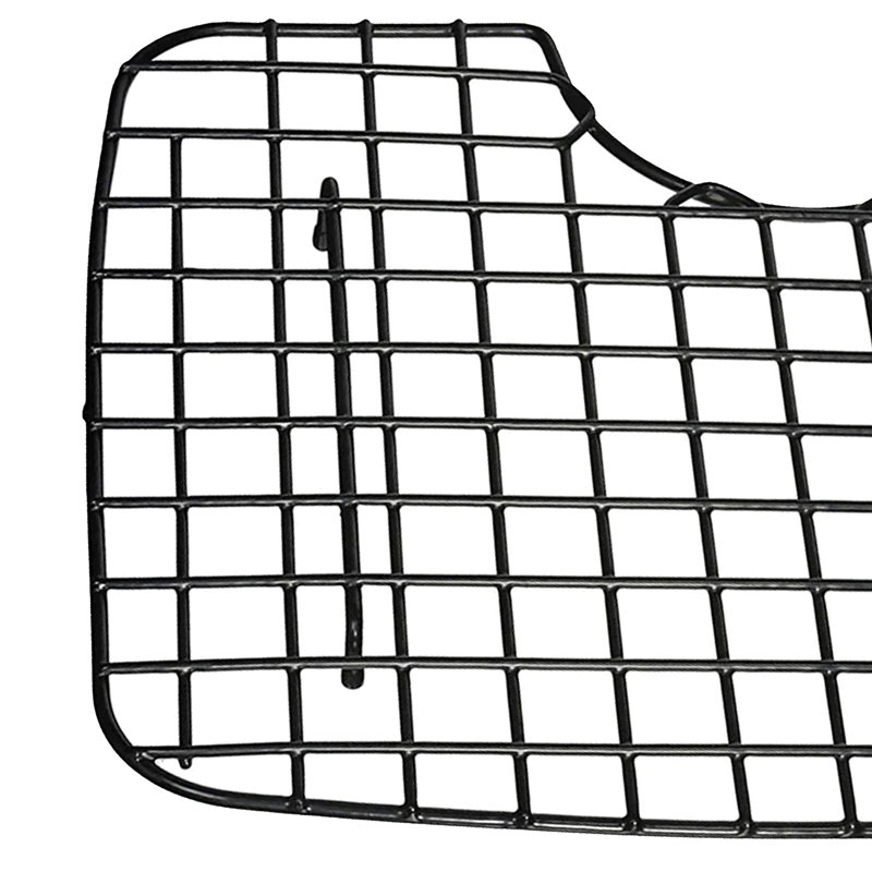 Black Durable Steel D-Shape Sink Protector for Kitchen