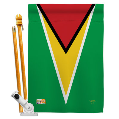Double Sided 40'' H x 28'' W Polyester Flag Set