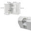 Base de meuble-lavabo autoportant avec tablette réglable et dispositif anti-basculement
