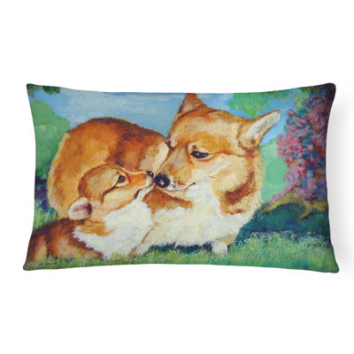  Coussin décoratif intérieur / extérieur Corgi Momma's Love