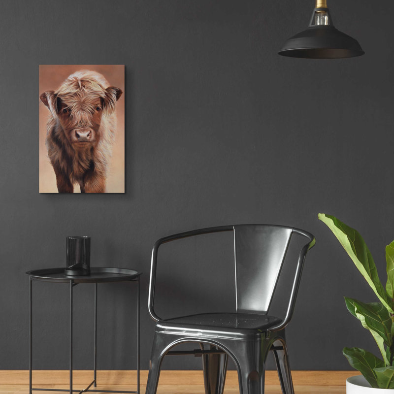Art épique «Angus» par Sam Dolman, mur en verre acrylique «Angus» par Sam Dolman, H 24 po x l 16 po