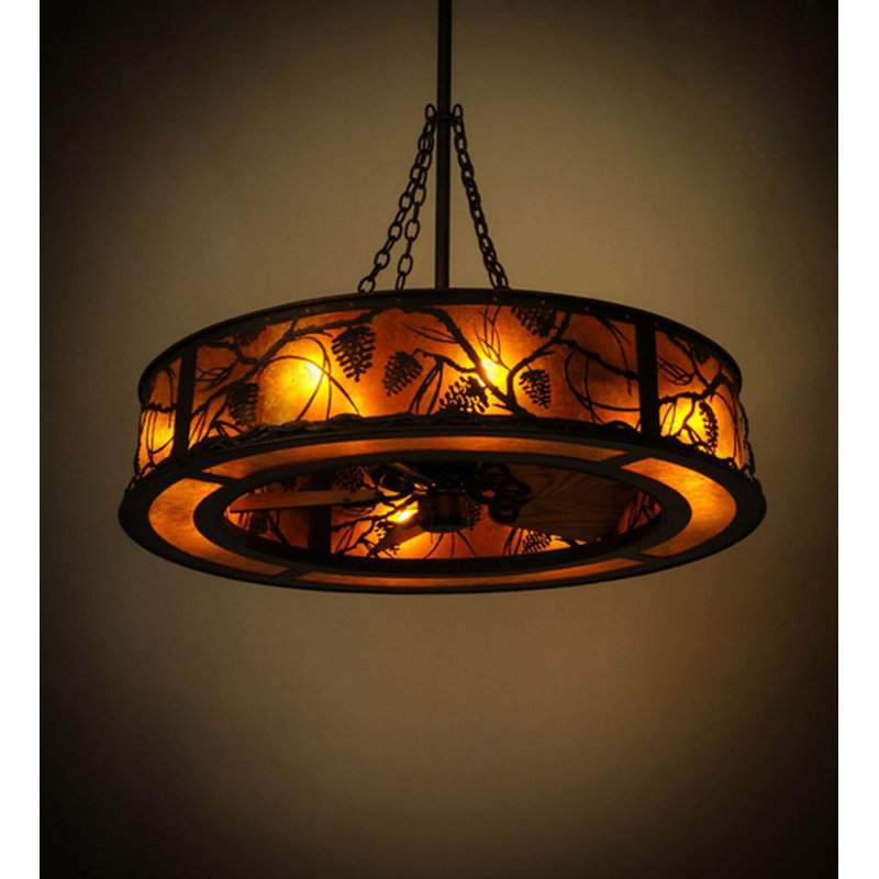 Whispering Pines Downrod Ceiling Fan