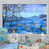 Toile avec cadre flottant blanc