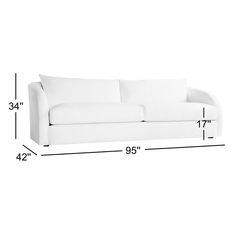 Palermo Loveseat, White Vinyl 6503-000