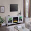 Console 70 po avec foyer et foyer 70 po