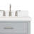 37'' Single Bathroom Vanity with White Quartz Top-85364337