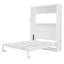 Grand lit escamotable mural avec tablettes