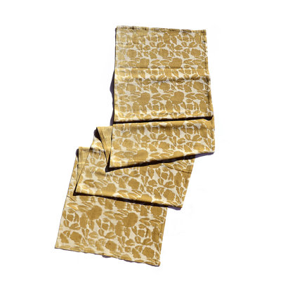 Mustard Cotton Table Runner - Yan