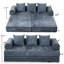 Canapé-lit pliable en chenille de qualité Boneless-132150057
