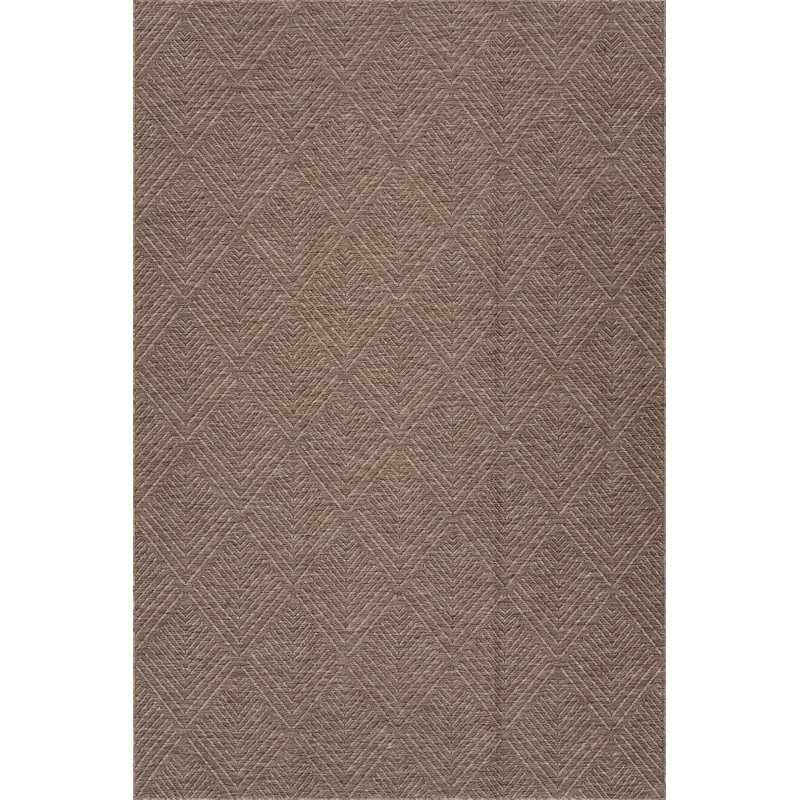  Elarissea Indoor/Outdoor Contemporary Area Rug, Brown, Rectangle 8'6" x 11'6"
