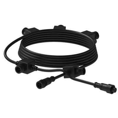 5-Outlet Color-Changing Lighting Extension Cable
