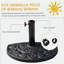 Porte-parasol extérieur en résine Outsunny 20lbs-1862728381