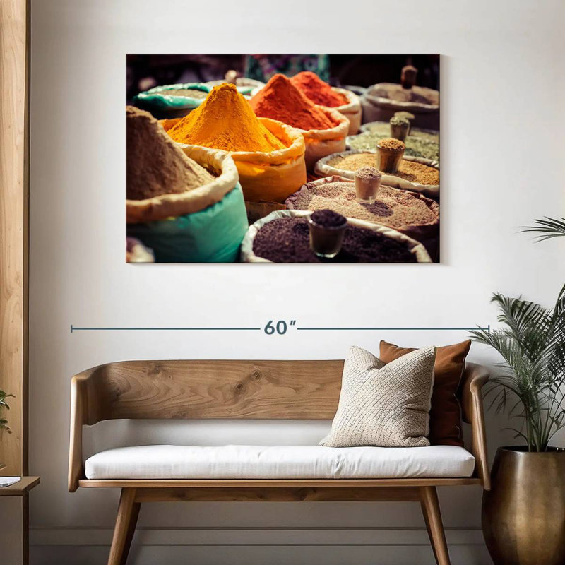 Yarlin Indian Market Spices, 30" H x 45" W