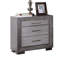 Table de chevet grise 1pc