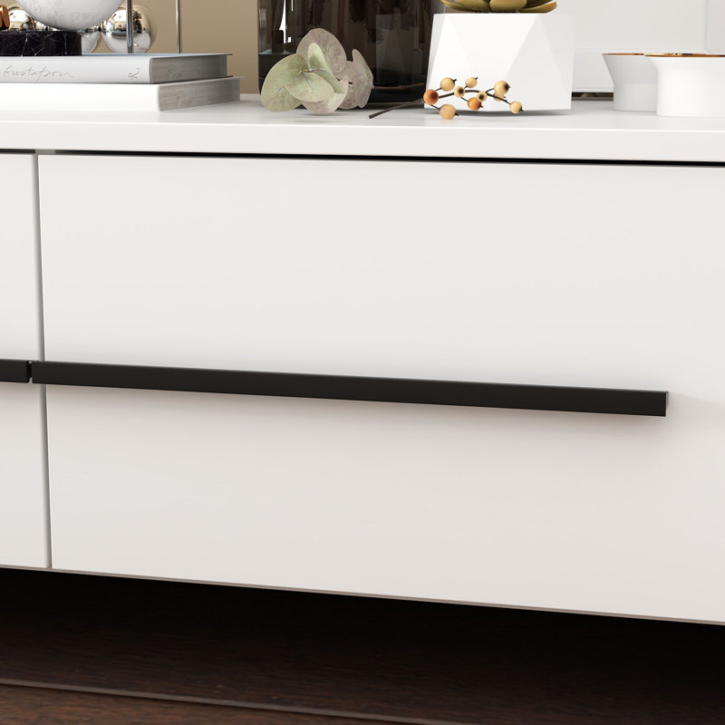 Delynne TV Stand for TVs up to 88", White