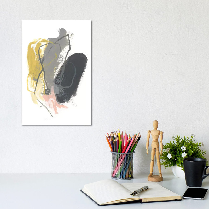 Seismic Breakdown IV by June Erica Vess - Wrapped Canvas Painting, 20.32 cm H x 30.48 cm W