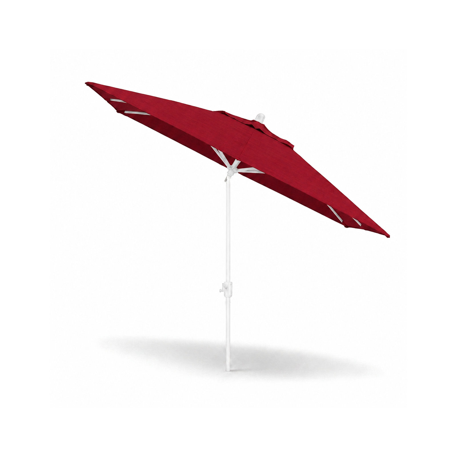 Olivier 116.7'' Outdoor Umbrella, Canvas Jockey Red Sunbrella® Canvas, White Sand