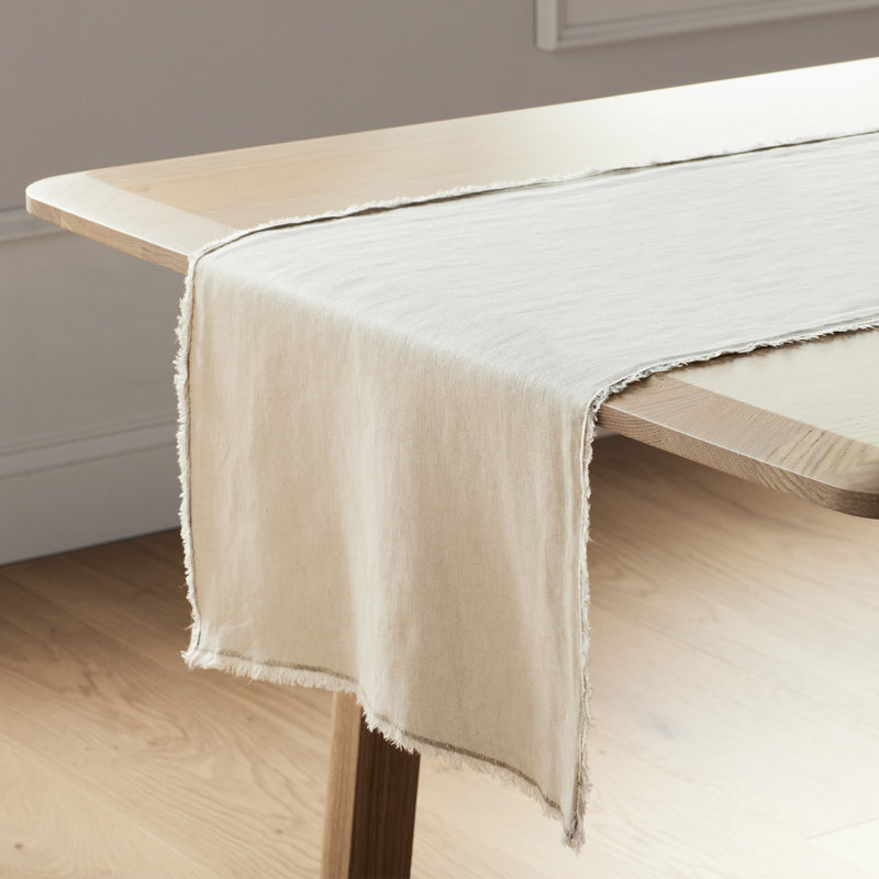 Zadia Linen Table Runner, Natural
