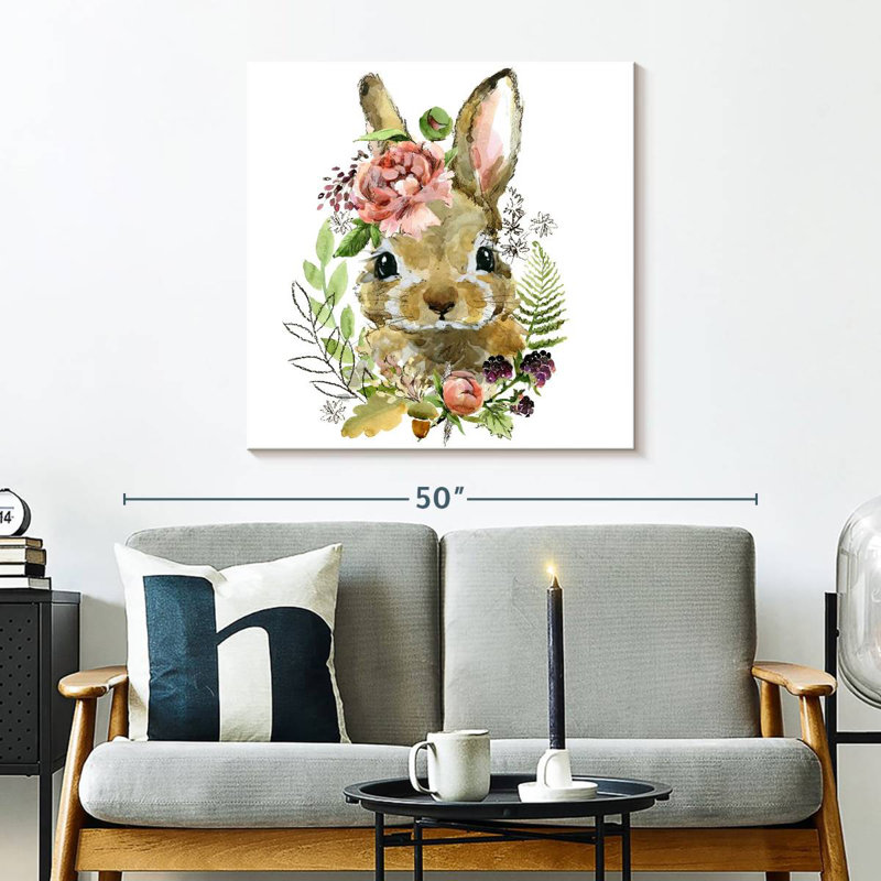 Crowle Cute Spring Bunny, 30" H x 30" W