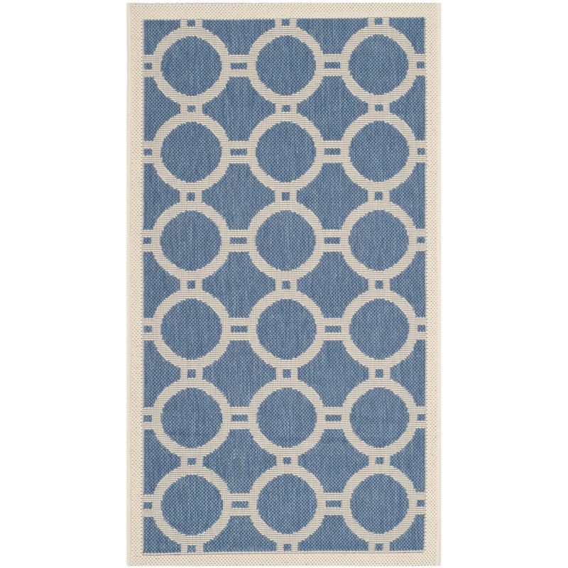 Courtyard Performance Geometric Rug, 4' x 5'7"