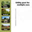Fence Posts 12 Pcs Powder-Coated Steel-1753982559-1753987488
