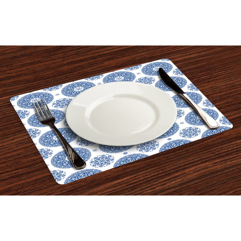 Polyester Geometric Rectangle Placemat