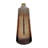 Tall Cylinder Glass Vase with Tapered Neck and Gold Metal Accent Ring Featuring Glam Style and Translucent Speckled Body Design for Decorative Display and Modern Interior Styling.-404552318