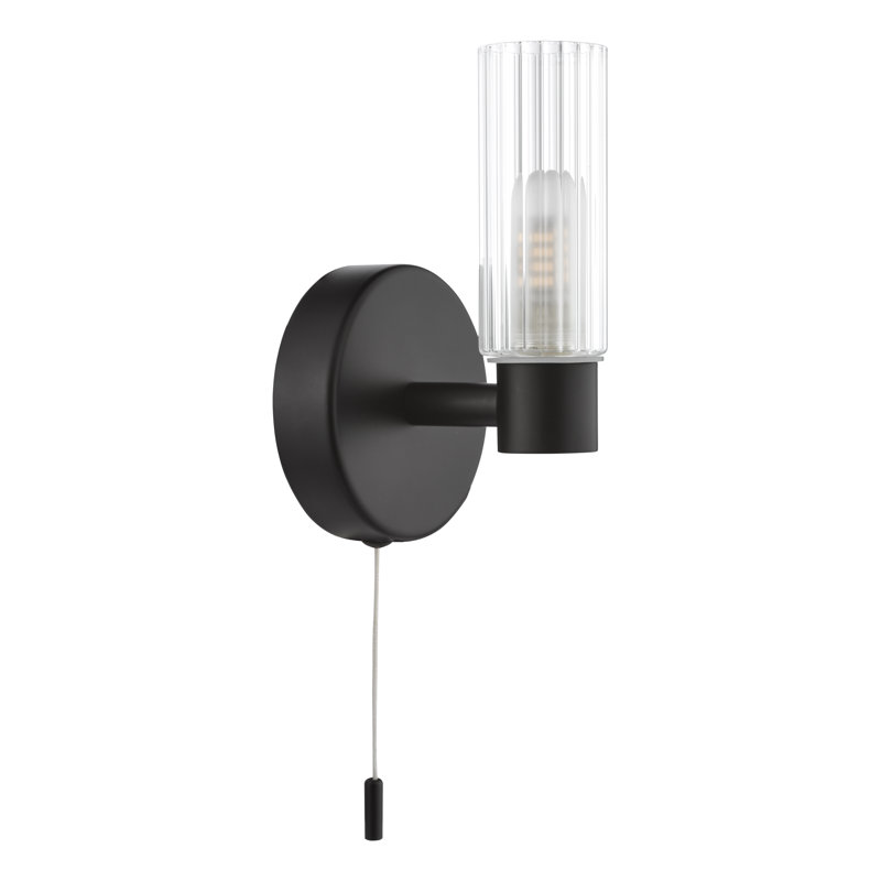 Bathroom Wall Light, Satin Black