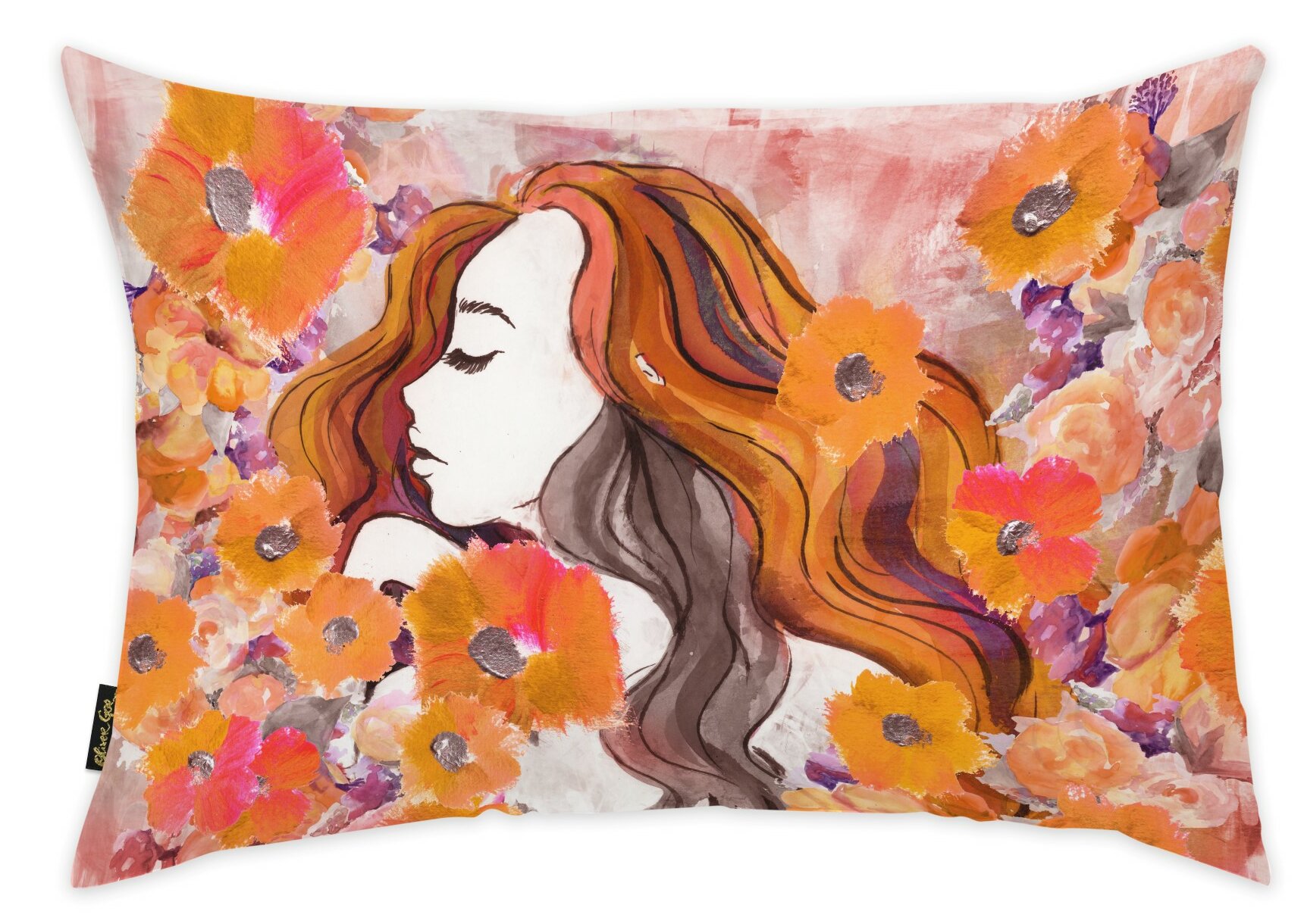 Oliver Gal Floral Reversible Throw Pillow | Wayfair