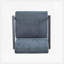 Fauteuil d'appoint rembourré avec structure en métal-90327187