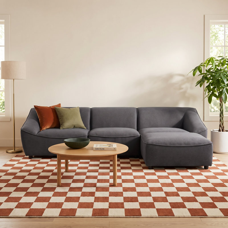 Lizzy Upholstered U-Shaped Sectional Symmetrical