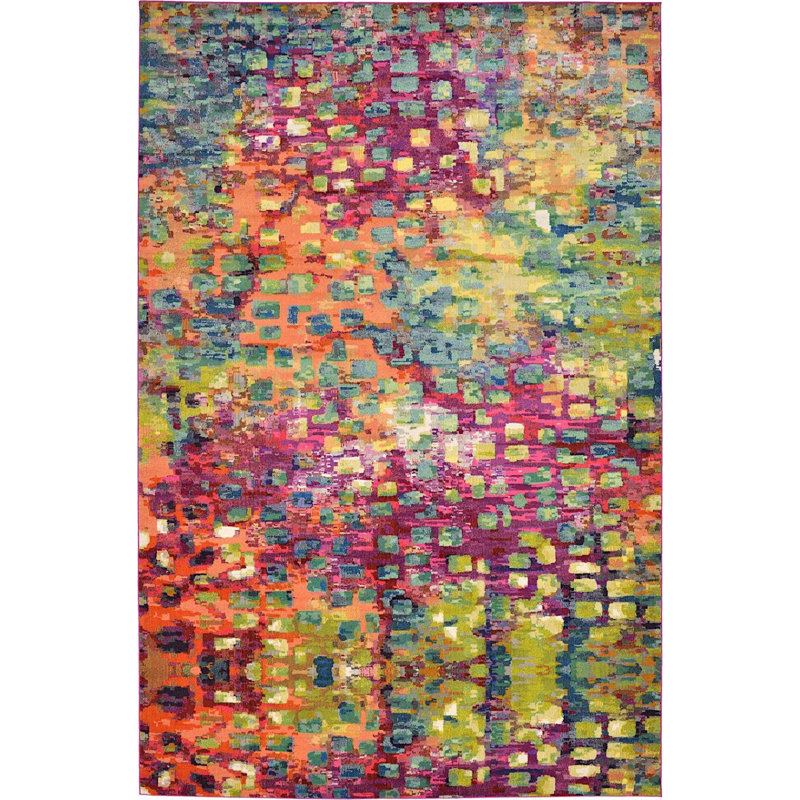 Meadow Abstract Indoor Rug, Rectangle 5' x 8'