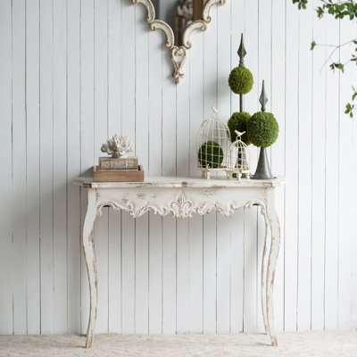 Console 46 po pour couloir Slimline - Blanc délavé