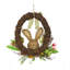 Couronne de lapin avec tulipes 16 po The Holiday Aisle®