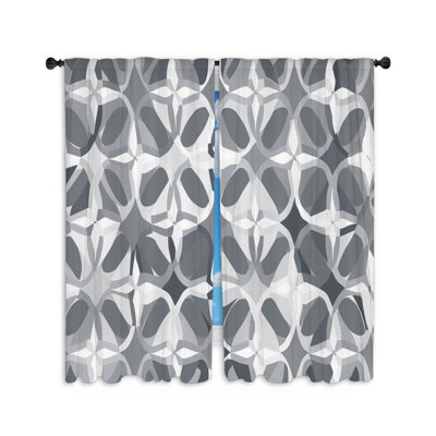 Paire de rideaux obscurcissant en polyester Makyi