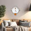 Modern Cuckoo Wall Clock with Accents – Minimalist Decorative Birdhouse Design, Battery Operated, 32.5cm-251833485