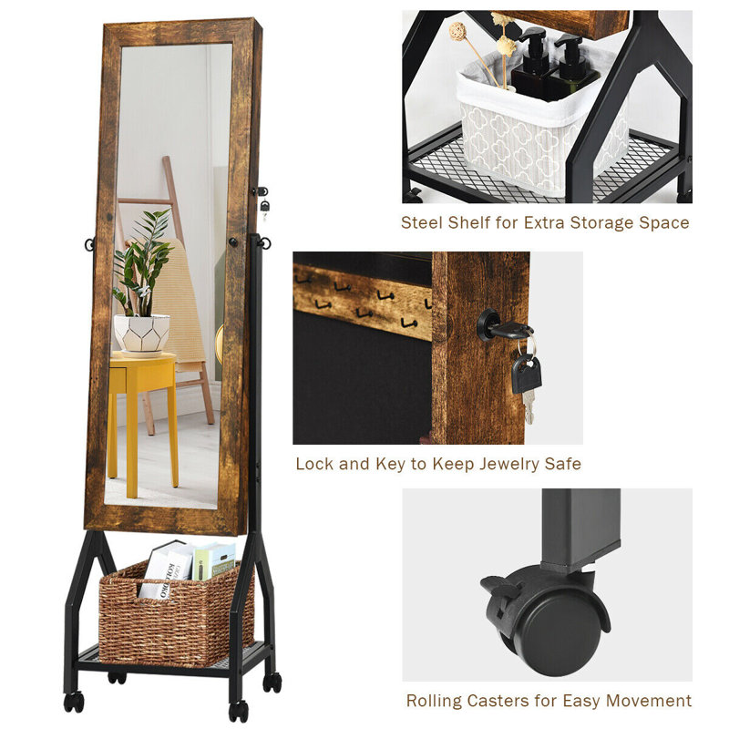 Rushville Freestanding Jewelry Armoire