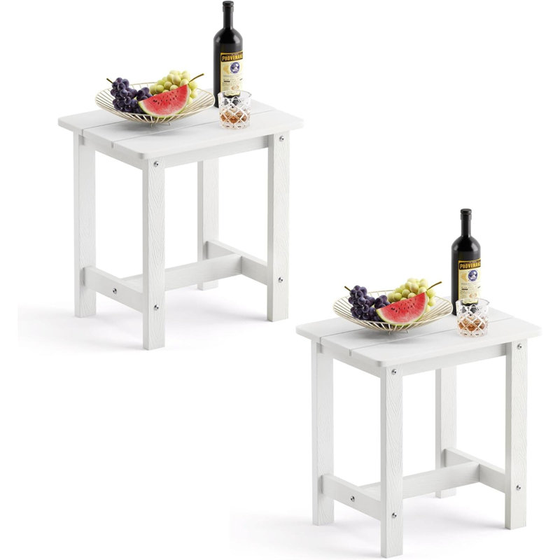 Ensemble de 2 tables d'appoint pour l'extérieur HDPS Adirondack