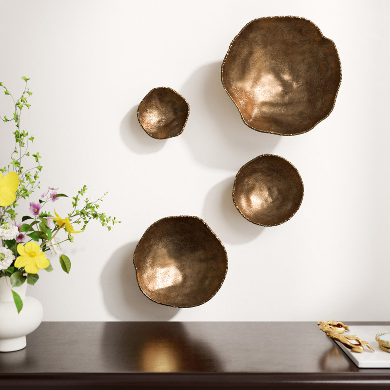 Décoration murale abstraite en métal «Friddle Boho»