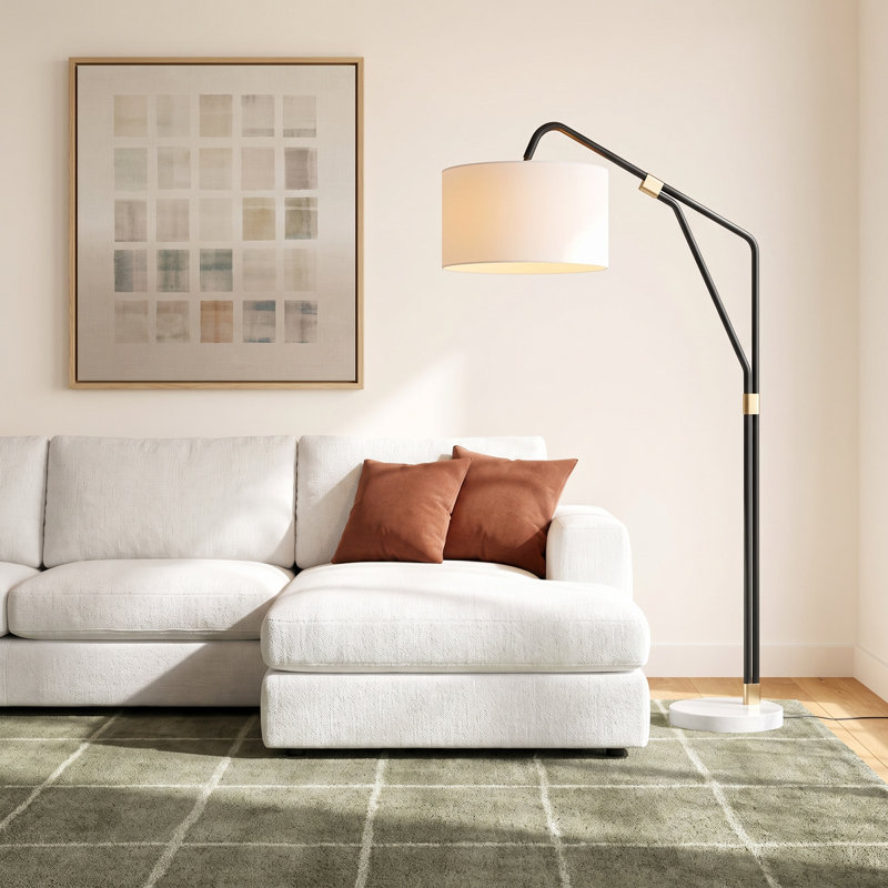 Nell 71'' Matte Arched Floor Lamp