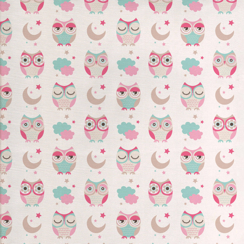 Tissu owls, l 58 po x L 108 po