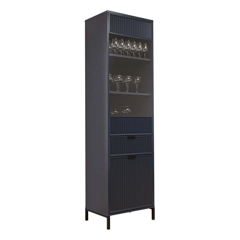 Crowden Display Cabinet, Blue indigo