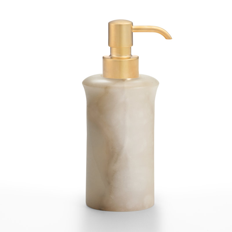 Distributeur de savon Alisa, Crème / or satiné