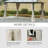 Outsunny 10' X 10' Universal Gazebo Sidewall Set With Panels, Hooks And C-Rings Included For Pergolas And Cabanas-109566920