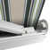 Dakota Fields 300cm W x 250cm D Fabric Multi-Stripe Cover Motorised Retractable Patio Awning