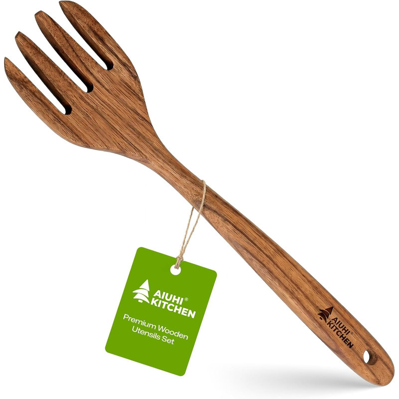 1 fourchette à salade en bois