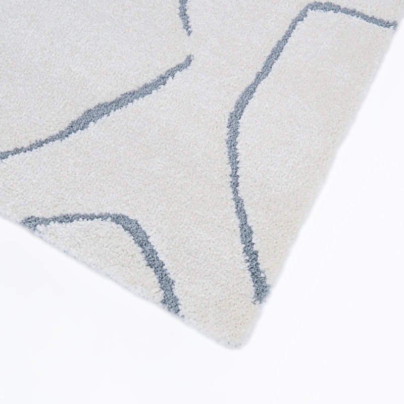 Tapis à motif abstrait Tanya, Sarcelle, 7 pi 10 po x 10 pi