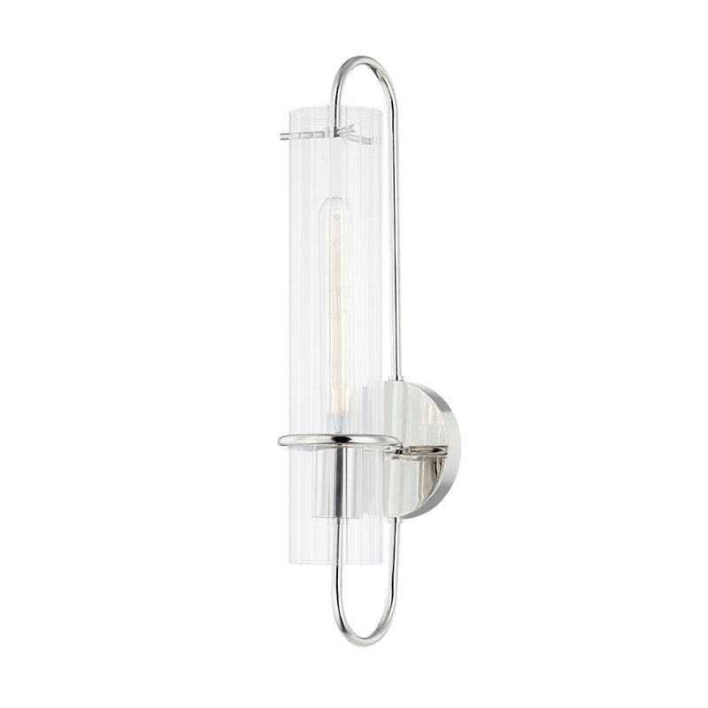 Beck 1 Light Wall Sconce, Polished Nickel