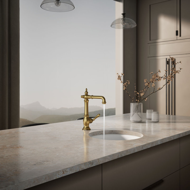 Artifacts® Bar Faucet, Vibrant Brushed Moderne Brass